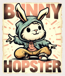 Hopster bunny - skater Easter bunny