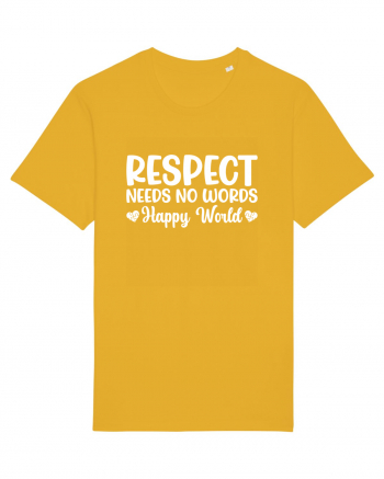 Respect Needs No Words Happy World Spectra Yellow