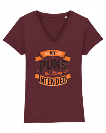 My puns are always intended Burgundy