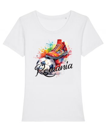 Fotbal Romania - Cu mingea la picior White