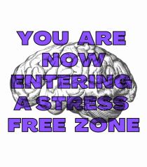 YOU ARE NOW ENTERING A STRESS FREE ZONE