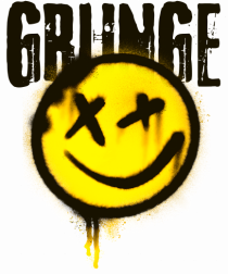 Grunge Music Smiley