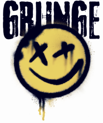 Grunge Music Smiley