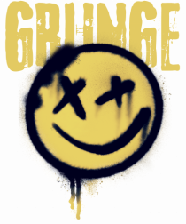 Grunge Music Smiley