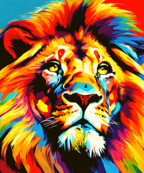 Lion Pop Art