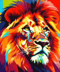 Lion Pop Art