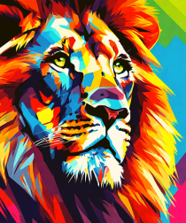 Lion Pop Art