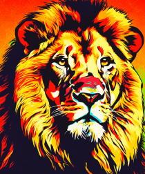 Lion Pop Art