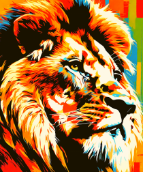 Lion Pop Art