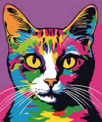 Pop Art  Cat