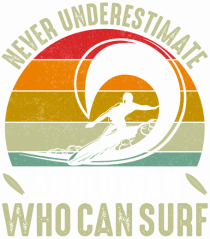 Never Underestimate An Old Man Who Can Surf