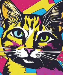 Pop Art  Cat