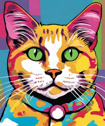 Pop Art  Cat