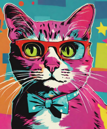 Pop Art  Cat