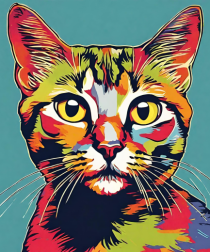 Pop Art  Cat