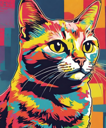 Pop Art  Cat