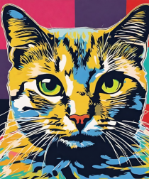 Pop Art  Cat