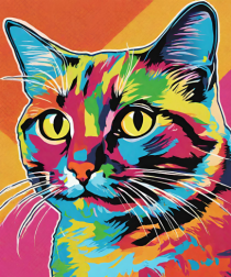 Pop Art  Cat