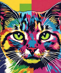 Pop Art  Cat