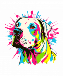 Dogo Argentino Pop Art