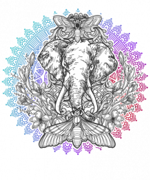 Yoga Mandala Elefant