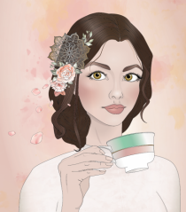 Girl at tea