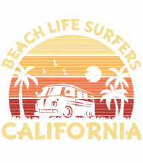 Beach Life Surfers California