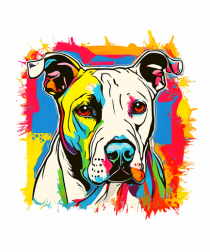 Dogo Argentino Pop Art