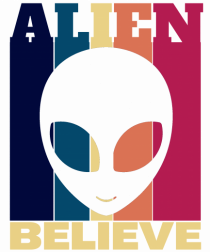 Retro Vintage Alien