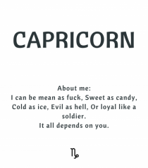 capricorn about me...