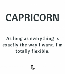 capricorn as long as everything is...