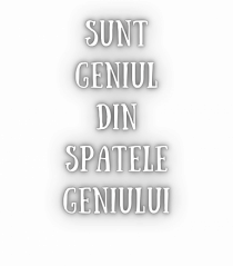 SUNT GENIUL DIN SPATELE GENIULUI