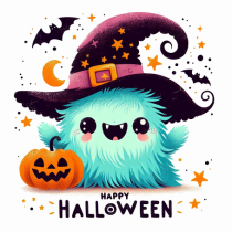 Halloween cute ghost 