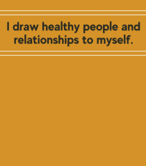 i draw healthy people and relationship to myself