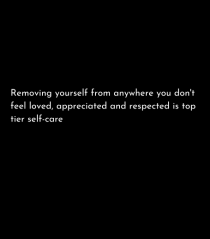 removing yourself from...