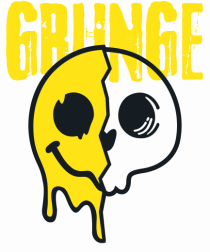 Grunge Music Smiley