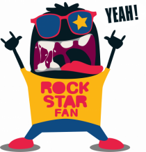 Rock Star Fan Cartoon