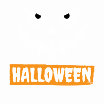 Halloween Spooky Face White (față înfricoșătoare) 2