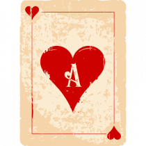 Red heart ace