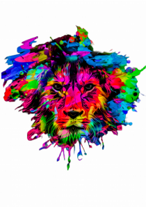 Lion Leo in culori