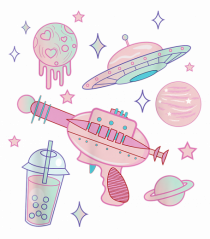 Alien Babe Pastel Goth Kawaii