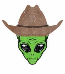 Alien Cowboy Hat Funny