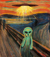 Alien Scream Painting