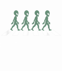 Alien Silhouette Crosswalk