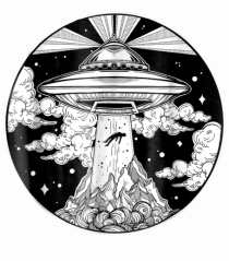 Alien Space Tattoo UFO