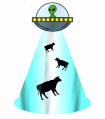 Alien UFO Cow Abduction