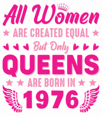 All Women Are Equal Queens Are Born In 1976
