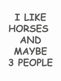 I Like Horses Design