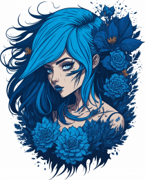 Fata misterioasa albastra