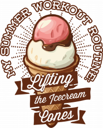 Sport de vara - lifting icecream cones